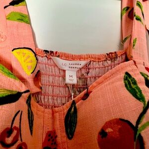 Lauren Conrad Floral Smock Dress Medium New Without Tags